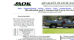 Desktop Screenshot of aoklawn.com